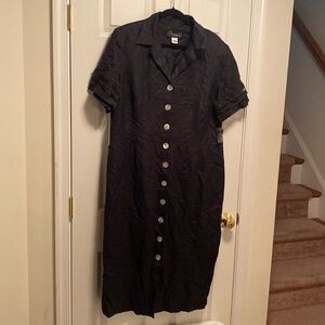 Brand New Montee Black Button Down Dress…size 18W